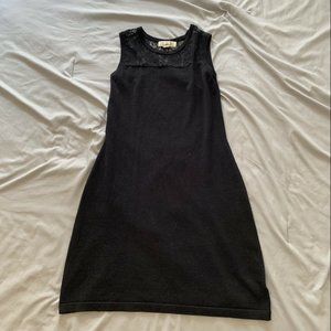 Pink Rose Black Lace Dress Juniors Size Small